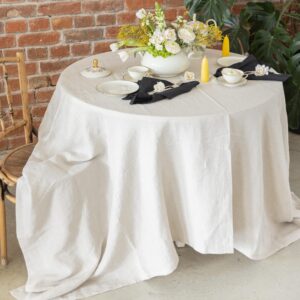 STONEWASHED TABLE CLOTH NATURAL