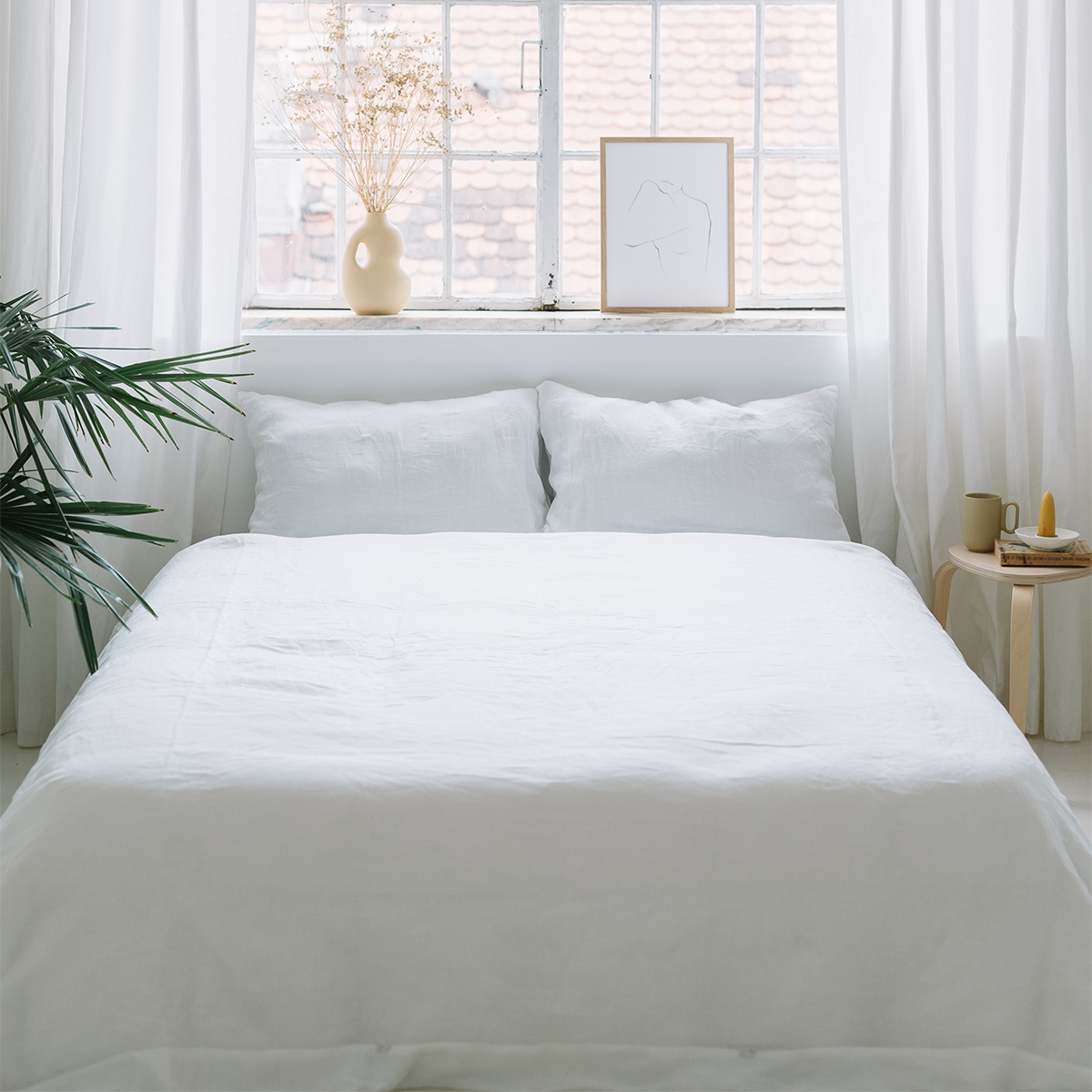 Gentle White Quilt Cover