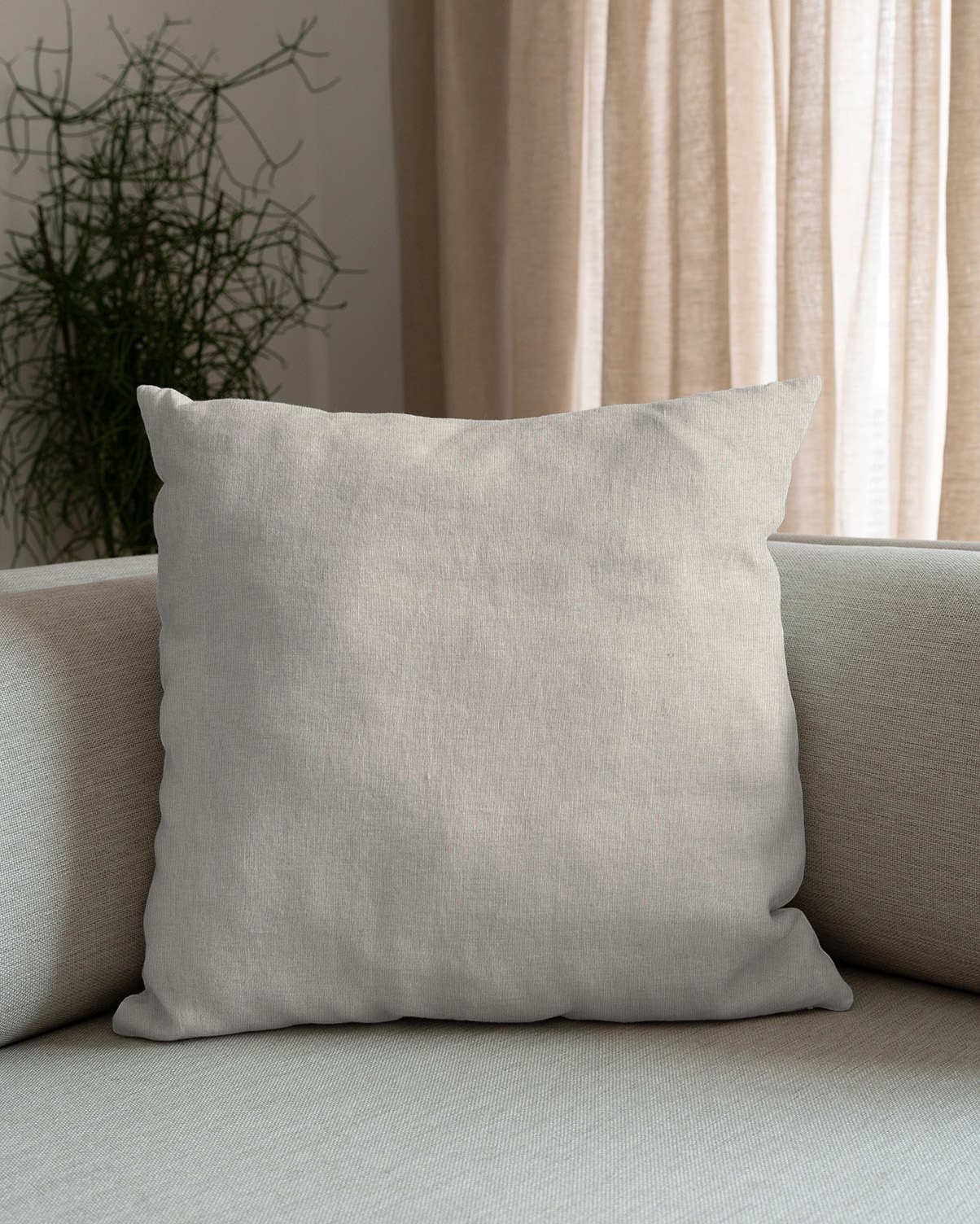 CLASSIC linen pillow simple 50x50